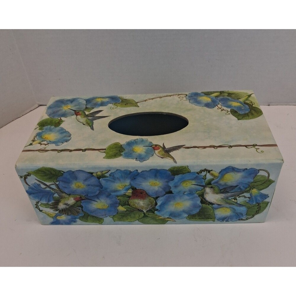 Bob's Boxes Tissue Box Cover Sherri Buck Baldwin Summer Colors Hummingbird GUC